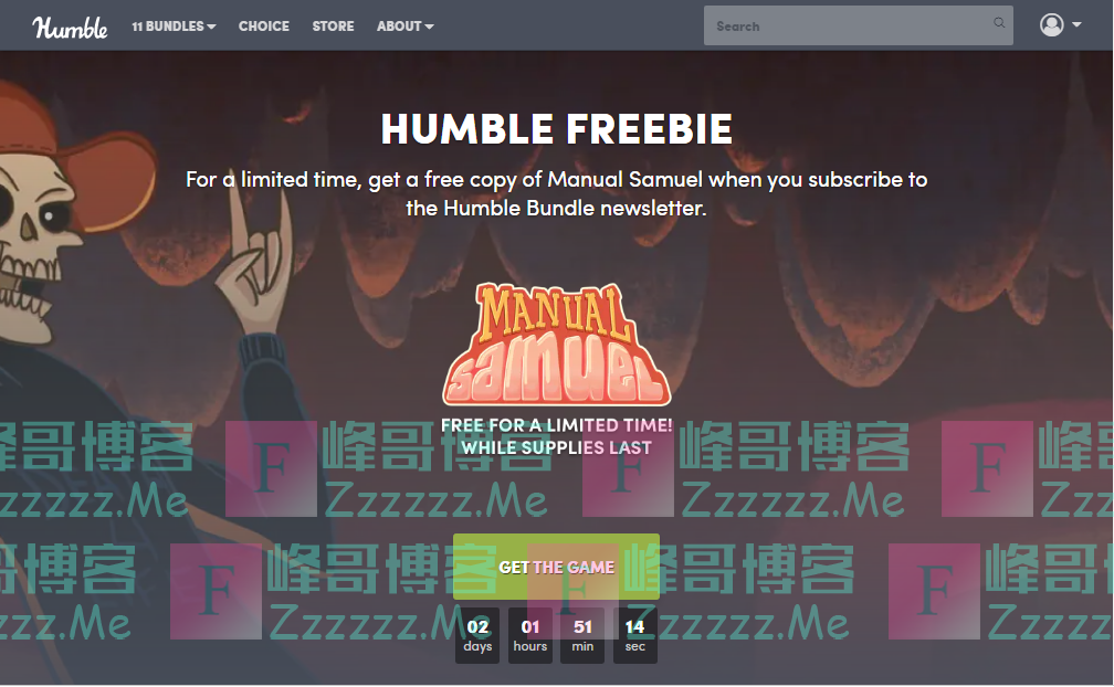 Humblebundle免费领取Steam游戏 富二代与死神的交易 (手动的塞缪尔\Manual Samuel)